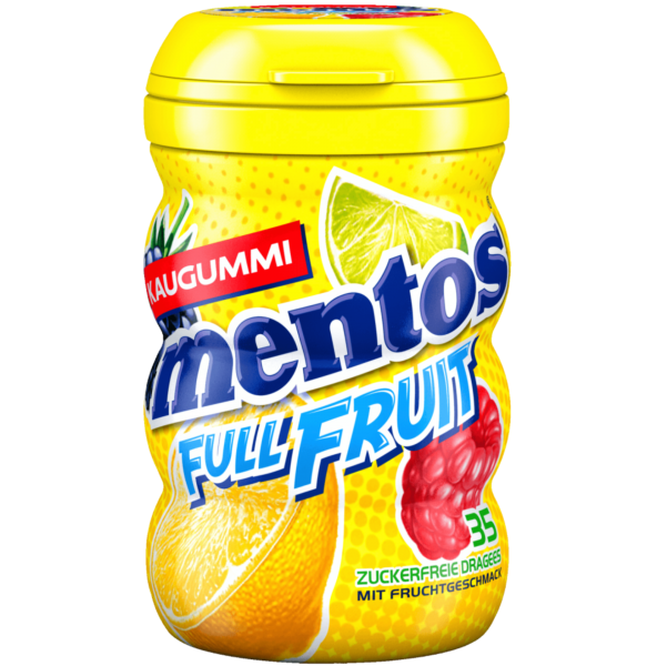 mentos - Full Fruit Kaugummi zuckerfrei 35 Stk.